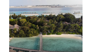 Sheraton Maldives Full moon resort Drone video 4k. Du lịch thiên đàng Maldives